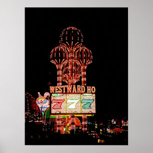 Westward Ho Las Vegas stort festtältaffisch Poster