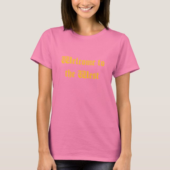 WestWelcomeOlive Tee (Framsida)