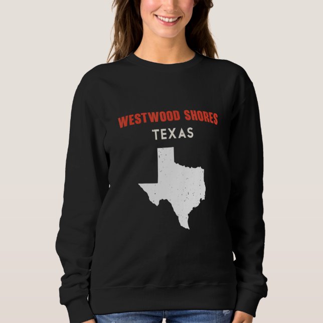 Westwood Shores Texas USA State America Travel Tex T Shirt (Framsida)