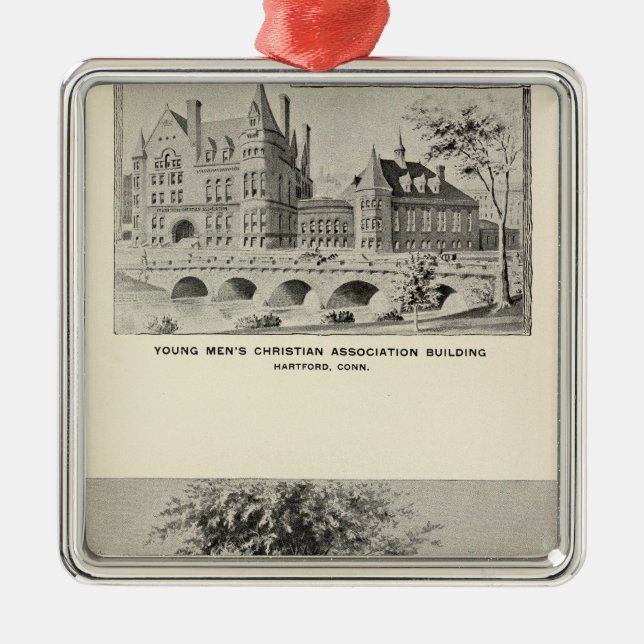 Westwood YMCA, Hartford Julgransprydnad Metall (Framsidan)