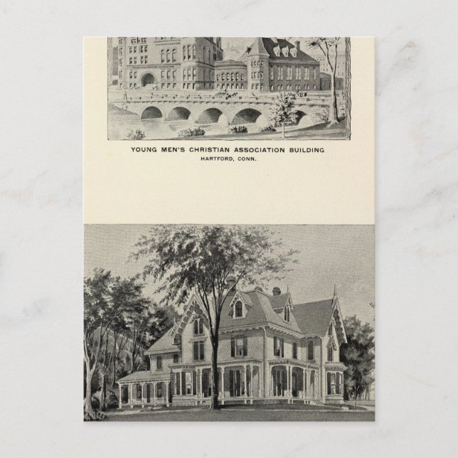 Westwood, YMCA, Hartford Vykort (Framsida)