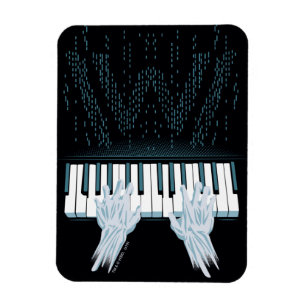 Westworld Androidhänder på spelarepiano Magnet