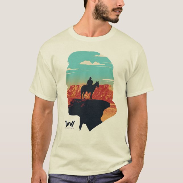 Westworld | Ford Silhouette of Man in Black T Shirt (Framsida)