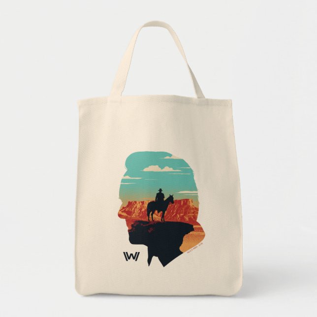 Westworld | Ford Silhouette of Man in Black Tygkasse (Framsidan)