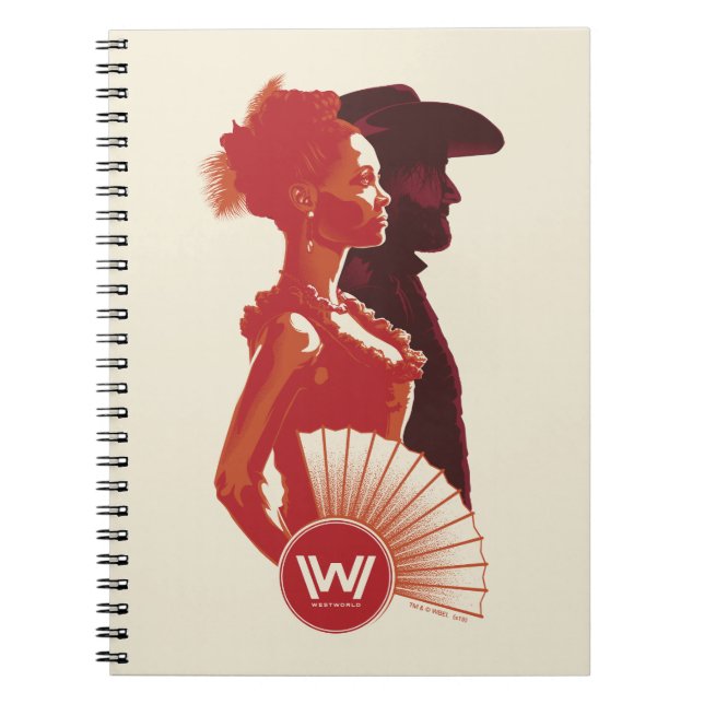 Westworld | Maeve & Hector Stencil Porträtt Anteckningsbok (Framsidan)
