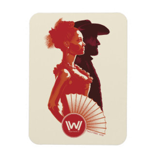 Westworld | Maeve & Hector Stencil Porträtt Magnet