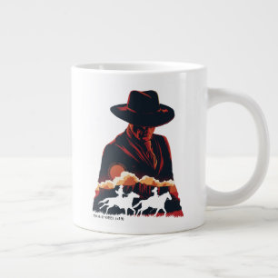 Westworld Man i Black Desert Silhouette Jumbo Mugg