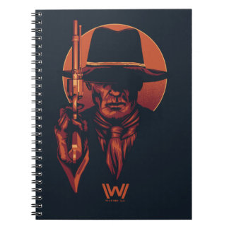 Westworld | Människa i svart med revolver Anteckningsbok