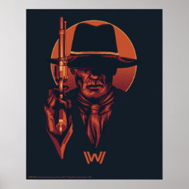 Westworld | Människa i svart med revolver Poster
