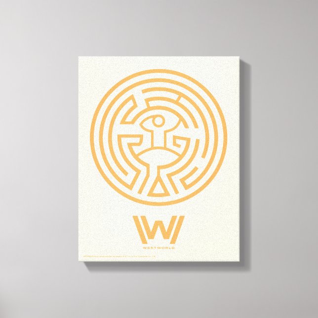 Westworld | Maze-symbol Canvastryck (Framsida)