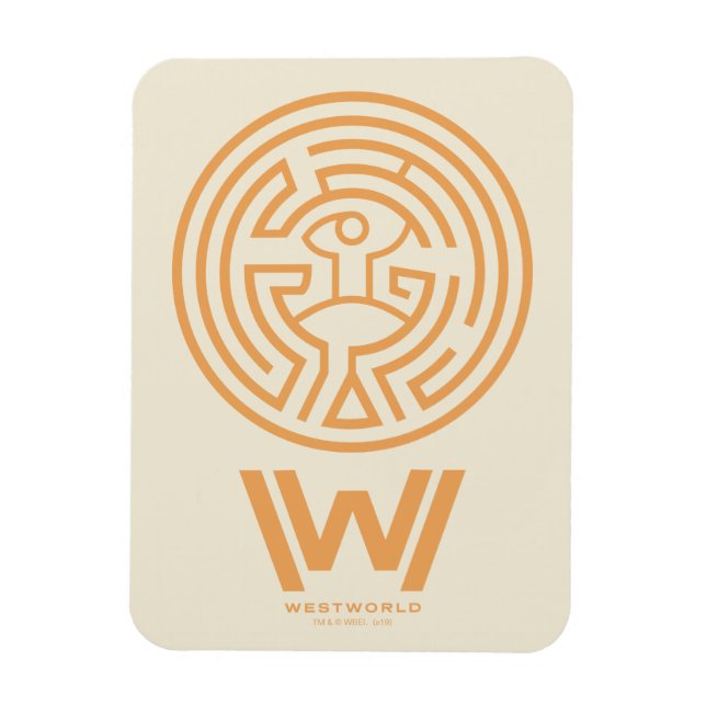 Westworld | Maze-symbol Magnet (Vertikal)