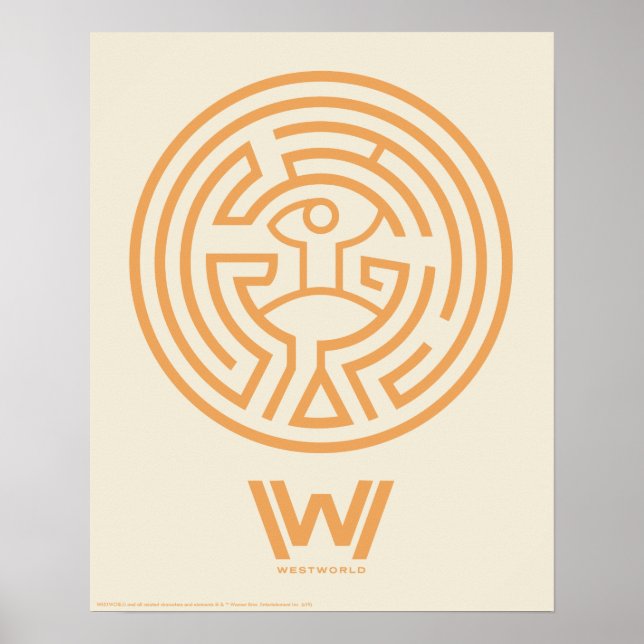 Westworld | Maze-symbol Poster (Framsidan)