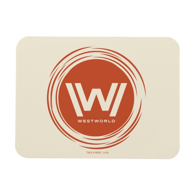 Westworld | Stiliserad Logotyp Sol Magnet (Horisontell)