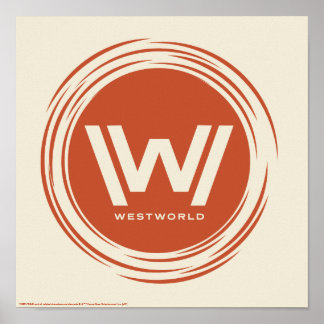 Westworld | Stiliserad Logotyp Sol Poster