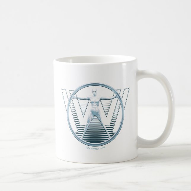Westworld | Vitruvian Android Logotyp Kaffemugg (Höger)