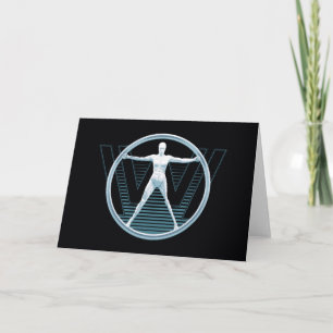 Westworld Vitruvian Android Logotyp Kort