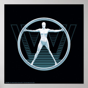 Westworld   Vitruvian Android Logotyp Poster