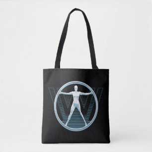 Westworld Vitruvian Android Logotyp Tygkasse