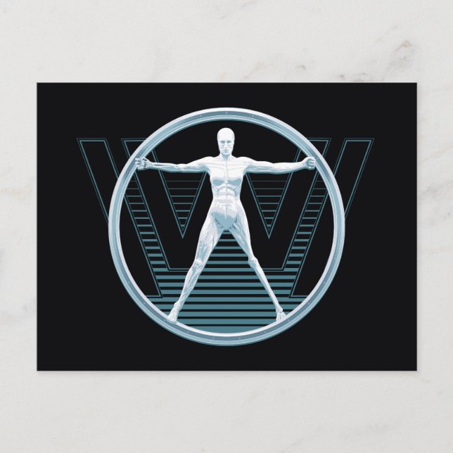 Westworld | Vitruvian Androidlogotyp Vykort (Framsida)