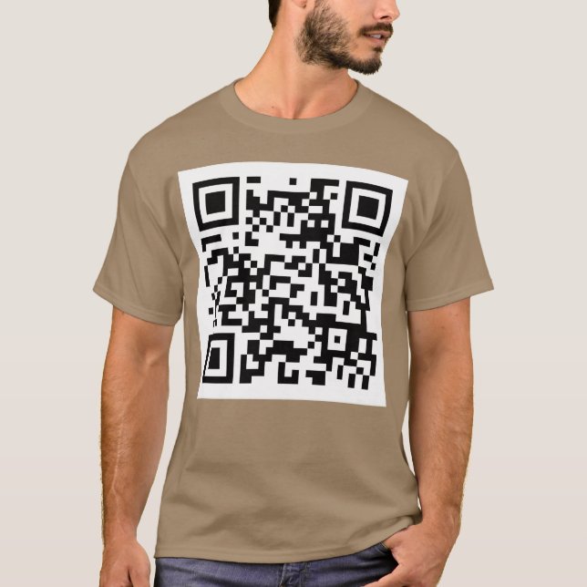 Wet fart QR code joke meme T Shirt (Framsida)