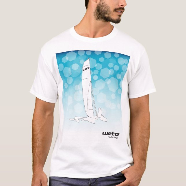 Weta roligt. Fasta. Lätt T-tröja Tee (Framsida)