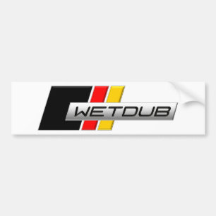Wetdub logotyp vid brenten Davis Bildekal