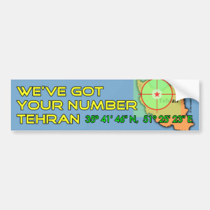 We've fick din numrerar Tehran Bildekal
