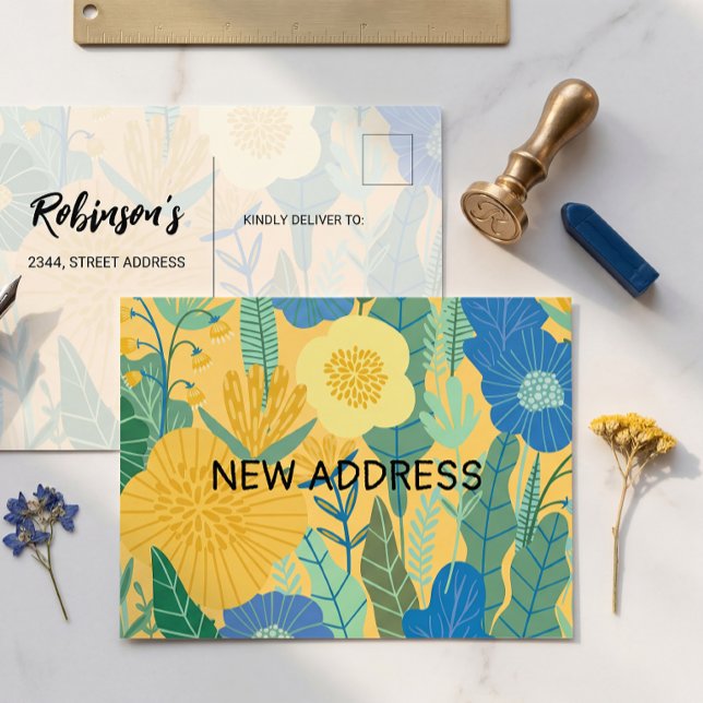  We've moved, chic, change of address announcement Vykort (Skapare uppladdad)