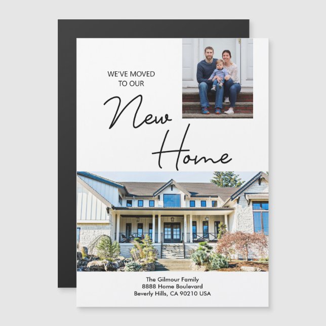 We've moved Custom Photo New Address Moving (Fram/baksida)