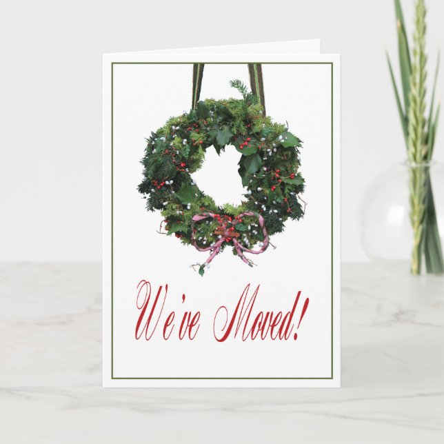 We've Moved New Address announcement Helgkort (Framsida)