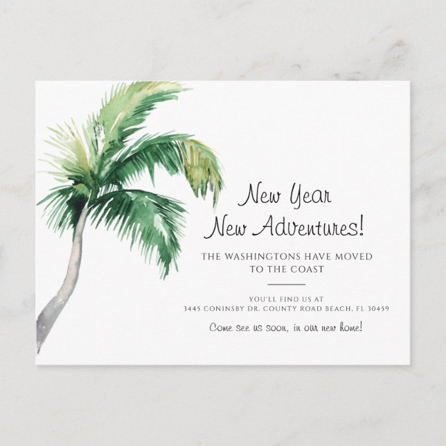 We've Moved New Address Moving Meddelande Vykort (Framsida)