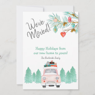 We've Moved We're Moving Christmas New Address Julkort