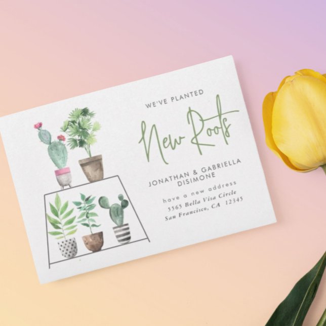 Weve Planted New Roots Plant Flytta Meddelande (Skapare uppladdad)