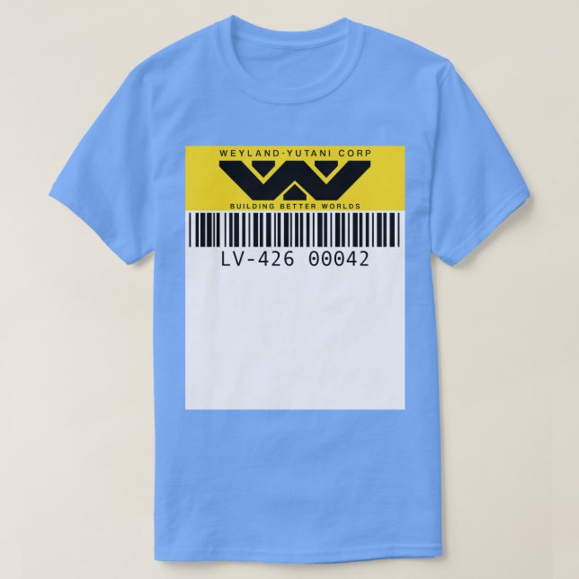 Weyland Yutani Asset märkre Baseball T Shirt (Design framsida)