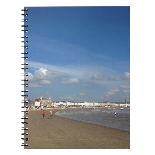 Weymouth Beach Anteckningsbok Med Spiral (Framsidan)