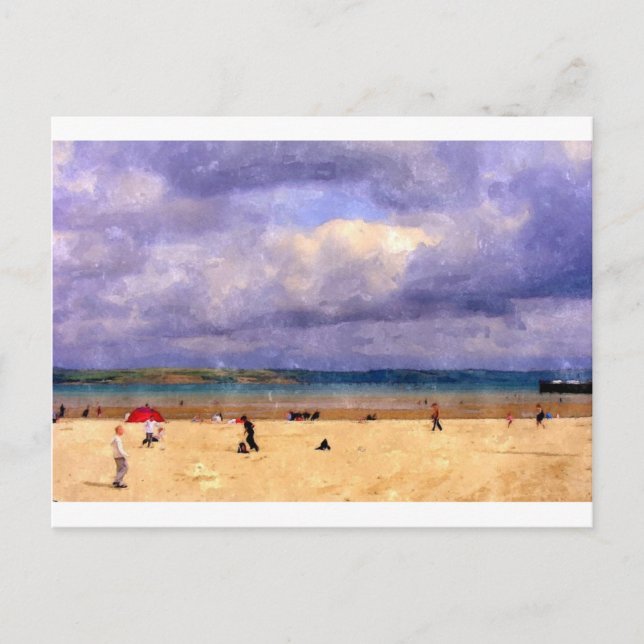 Weymouth Beach Vykort (Framsida)