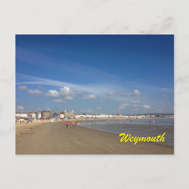Weymouth Beach Vykort (Framsida)