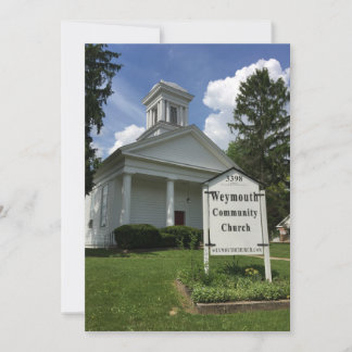 Weymouth Community Church notecards Tack Kort