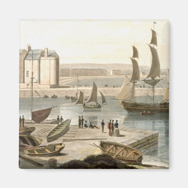 Weymouth Harbour, från "A Voyage Around Underbar B Magnet (Framsidan)