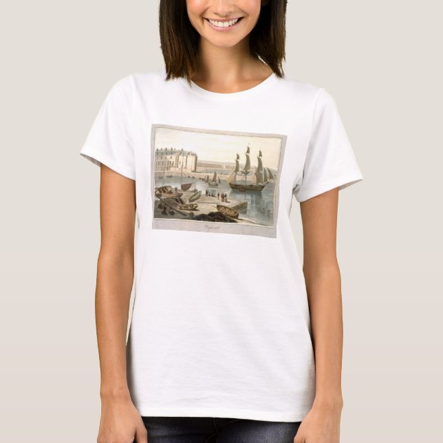 Weymouth Harbour, från "A Voyage Around Underbar B Tee (Framsida)