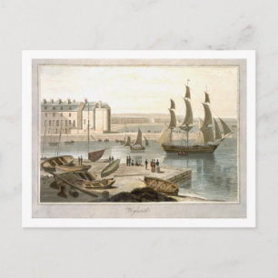 Weymouth Harbour, från "A Voyage Around Underbar B Vykort