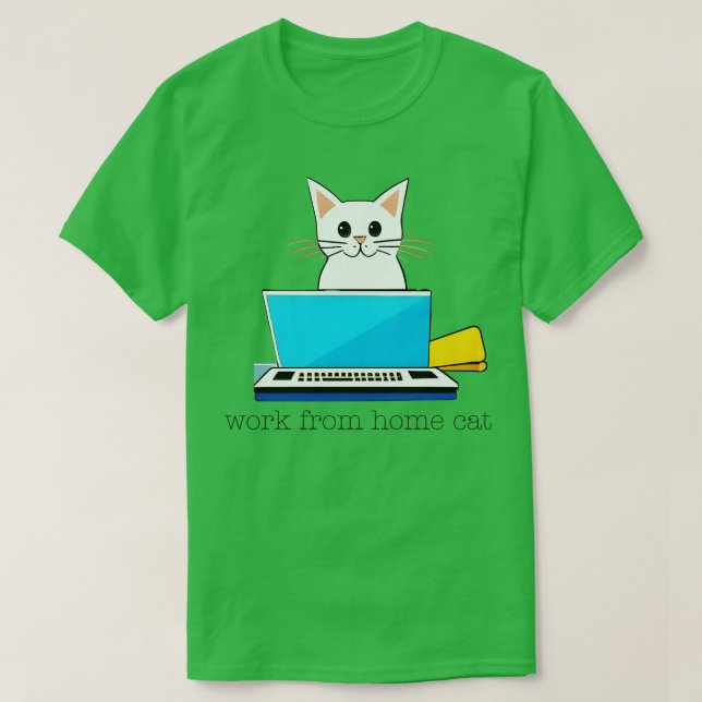 WFH Cat T Shirt (Design framsida)