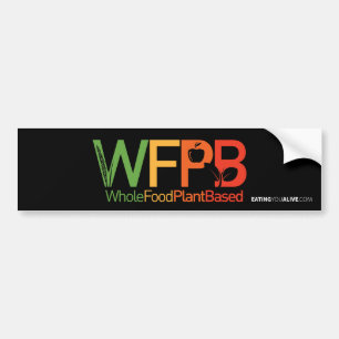 WFPB-logotyp - mörk bildekal
