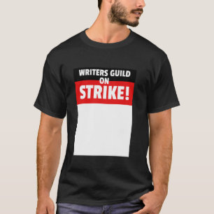 WGA America Writer Guild on Strejka Anti AI Chatbo T Shirt