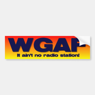 WGAF (vem ger ett F ** K), Bildekal
