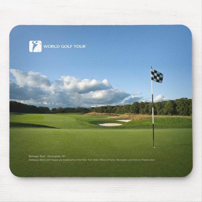 WGT Bethpage svart Mousepad 01 Musmatta (Framsidan)