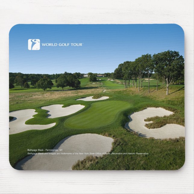WGT Bethpage svart Mousepad 02 Musmatta (Framsidan)