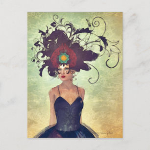 WH 002 Surreal Gothic Art Postcard Vykort