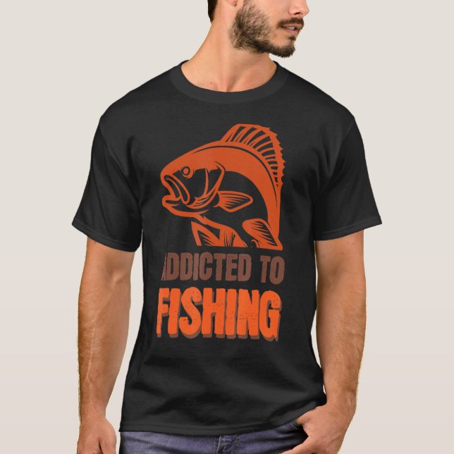 Wh Vwol Beroende för fiske T Shirt (Framsida)