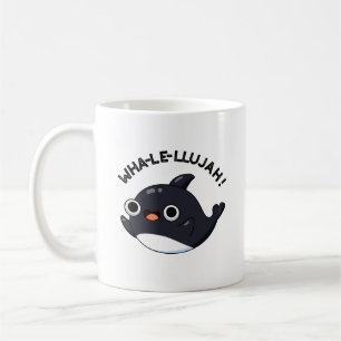 Wha-le-llujah Funny Orca Whale Pun Kaffemugg